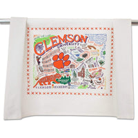 Catstudio Clemson University Collegiate Dish & Hand Towel | Beautiful Award Winning Home Decor Artwork | Great For Kitchen & Bathroom