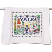 Catstudio Yale University Collegiate Dish & Hand Towel | Beautiful Award Winning Home Decor Artwork | Great For Kitchen & Bathroom