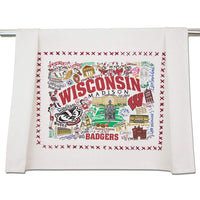 Catstudio University of Wisconsin Collegiate Dish & Hand Towel | Beautiful Award Winning Home Decor Artwork | Great For Kitchen & Bathroom
