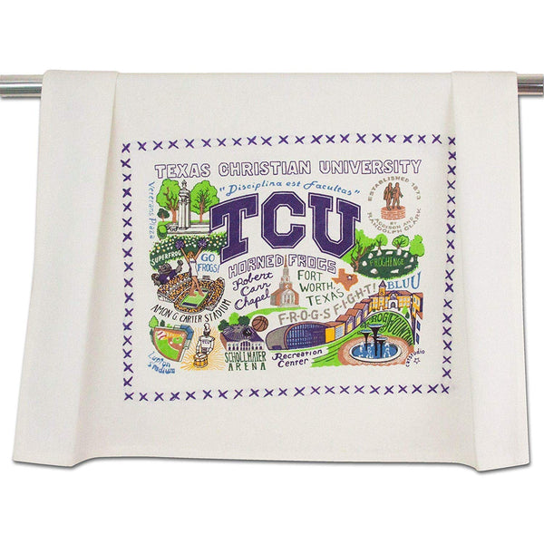 Catstudio | Texas Christian University Dish Towel, Tea Towel, Bar Towel or Hand Towel