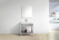 Cisco 30", Kube Chrome Modern Bathroom Vanity