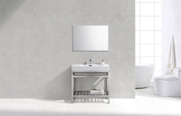 Cisco 36", Kube Chrome Modern Bathroom Vanity