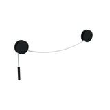 Bolo Self-Adhesive 15.7-inch Towel Bar Rail Holder Hanger with Cord, Black