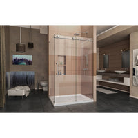 Enigma-X 34 1/2 in. D x 48 3/8 in. W x 76 in. H Fully Frameless Sliding Shower Enclosure