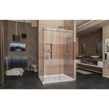 Enigma-X 34 1/2 in. D x 48 3/8 in. W x 76 in. H Fully Frameless Sliding Shower Enclosure