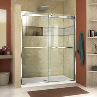 DreamLine Essence-H 56-60 in. W x 76 in. H Semi-Frameless Bypass Shower Door