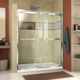 DreamLine Essence-H 44-48 in. W x 76 in. H Semi-Frameless Bypass Shower Door