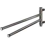 PSBA Wall Swing Out Towel Bar Folding Arm 19-inch Swivel Hanger - Steel Matte - More Sizes Available