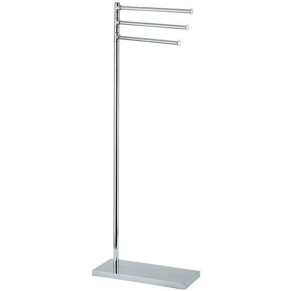 BA Standing 3-Tier Bathroom Towel Bar Rail Holder Rack - Brass