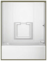 American Shower & Bath 40184 Allura Bathtub Wall, High Gloss White