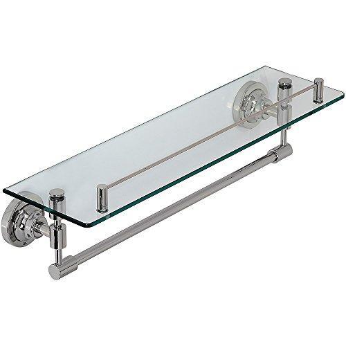 Classical Design Polished Chrome Glass Shelf