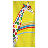 Rainbow Giraffe Hand, Bath or Beach Towel