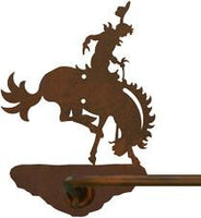 Bronc Rider Design 27" Towel Bar