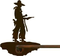 Pistol Cowboy Design 18" Hand Towel Bar